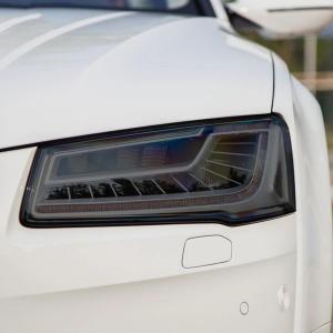 【並行輸入品】ChrOx 車のヘッドライト保護フィルムスモークブラックフロントライトTPUステッカーアクセサリー、アウディS3 8V S4 B8