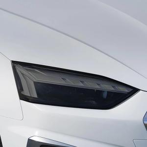 【並行輸入品】ChrOx 車のヘッドライト保護フィルムビニール透明ブラックTPUステッカーアクセサリー2個、アウディA5 8T 8F 8W6 S