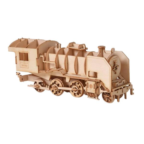 FAVOMOTO Wooden Train 1pc 3D Puzzle Steam Train Ad...