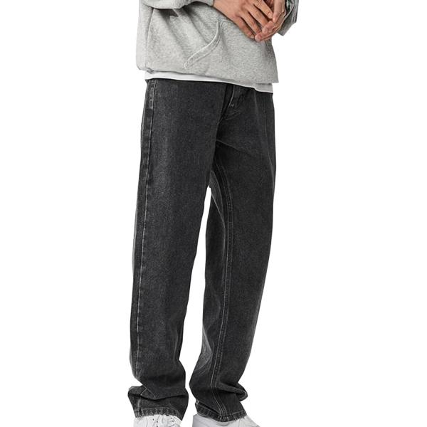 【並行輸入品】GNQCYLJ Baggy Jeans for Men Loose Fit Pants...