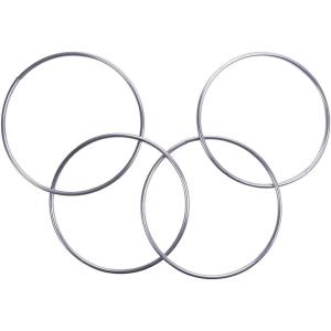 【並行輸入品】blue ther Linking Rings Magnetic Lock Magic Rings Chrome Magic T