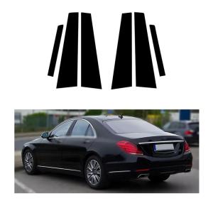 【並行輸入品】車のドア窓ピラーステッカーに適合するメルセデスベンツ Sクラス W222 2014 2020 車のドアウィンドウピラーポストトリム