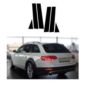 【並行輸入品】車のドア窓ピラーステッカーに適合するアウディ A4 B8 8K 2008 2016 車のドア窓ピラーポストトリムカバーブラックデカ