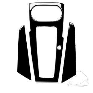 【並行輸入品】MiLOrangeNi カーボンファイバーギア ワンホール インテリアパネル フレームカバー ステッカー デカール クラシックトリ