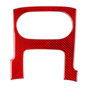 【並行輸入品】MiLOrangeNi カーボンファイバーウォーターフレーム インテリアパネルフレームカバーステッカー デカール レッドトリム A