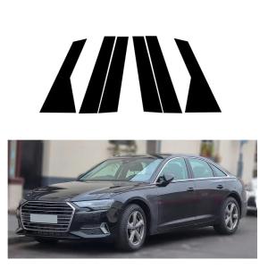 【並行輸入品】車のドア窓ピラーステッカーに適合するアウディ A6 C8 4K 2019 2020 2021 2022 2023 車のドア窓ピラー