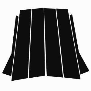 【並行輸入品】車のウィンドウトリムカバー B C 列ステッカー に適合するアウディ Q2 2018 2022 車のウィンドウトリムカバーコラムピ