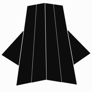 【並行輸入品】車のウィンドウトリムカバー B C 列ステッカー に適合するアウディ A4 2009 2016 車のウィンドウトリムカバーコラムピ