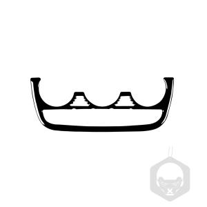 【並行輸入品】MiLOrangeNi カーボンファイバーエアノブインテリアパネルフレームカバーステッカーデカールクラシックトリム Audi TT