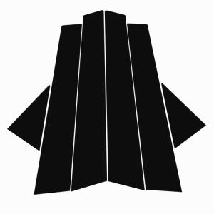 【並行輸入品】車のウィンドウトリムカバー B C 列ステッカー に適合するアウディ A6 2012 2018 車のウィンドウトリムカバーコラムピ