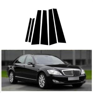 【並行輸入品】車のウィンドウトリムカバー B C 列ステッカー に適合するメルセデスベンツ Sクラス W221 S 450 2009 2011