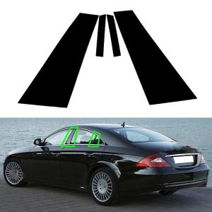【並行輸入品】車のウィンドウトリムカバー B C 列ステッカー に適合するメルセデスベンツ CLS C219 2006 2011 車のウィンドウ