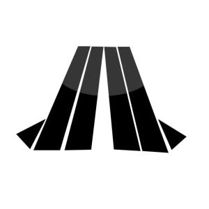 【並行輸入品】車のウィンドウトリムカバー BC 列ステッカー に適合するアウディ A4 B8 B8.5 S4 2009 2015 車のウィンドウ