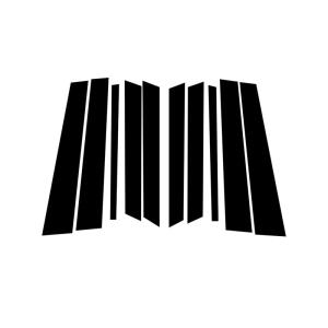 【並行輸入品】車のウィンドウトリムカバー B C 列ステッカー に適合するメルセデスベンツ Rクラス W251 2006 2013 車のウィンド