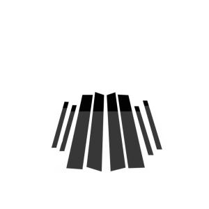 【並行輸入品】車のウィンドウトリムカバー B C 列ステッカー に適合するメルセデスベンツ GLK クラス X204 350 220 2010~