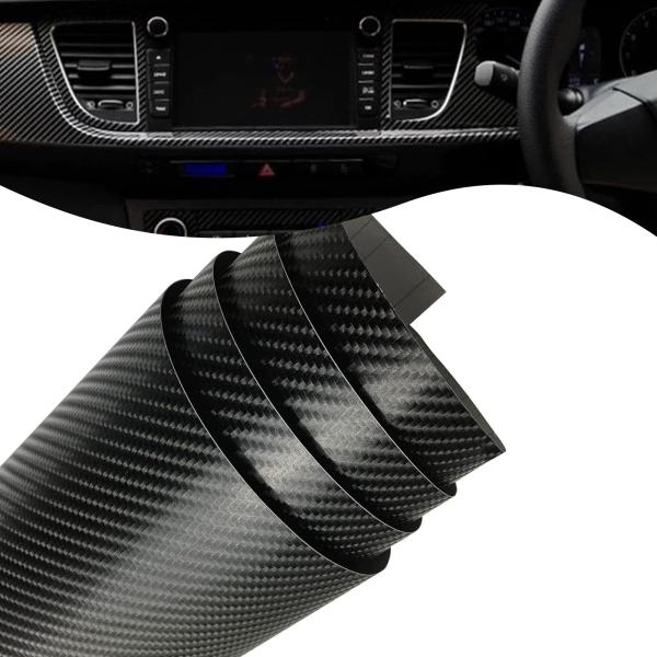 【並行輸入品】Tesnaao 1 PC Car 4D Carbon Fiber Film, 15.7...