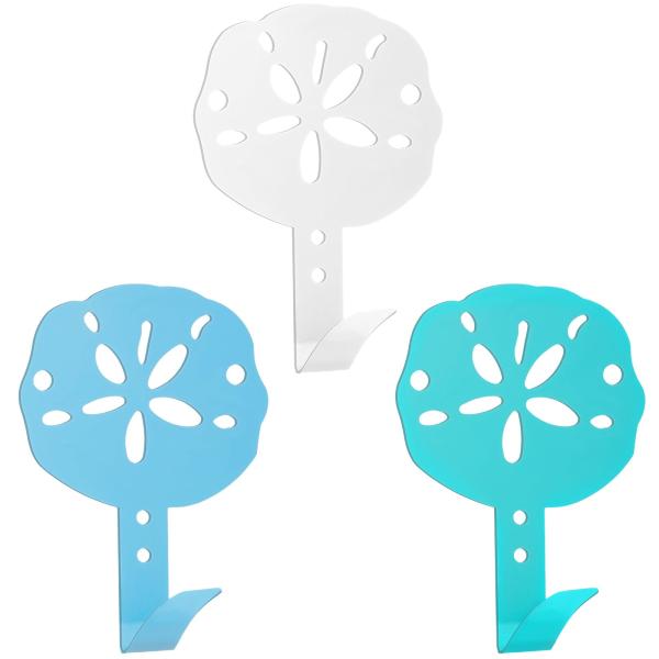 【並行輸入品】Tandefio 3 Pcs Sand Dollar Hook Wall Decor ...