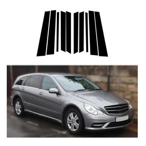 【並行輸入品】車のドア窓ピラーステッカーに適合するメルセデスベンツ Rクラス W251 2006 2013 光沢のある黒の車のドア窓ピラーポスト