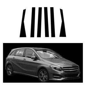 【並行輸入品】車のドア窓ピラーステッカーに適合するメルセデスベンツ Bクラス W246 2012 2019 光沢のある黒の車のドア窓ピラーポスト