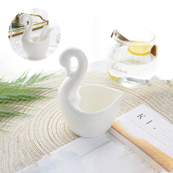 Swan Ceramic Utensil Holder, 1pce Kitchen Utensil ...