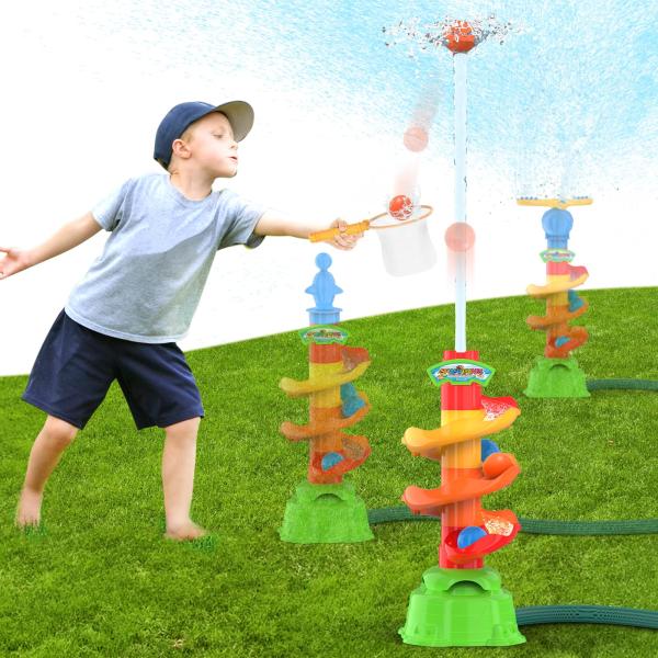 【並行輸入品】屋外水遊びスプリンクラー。 Sprinkler for Kids, Fingarden...
