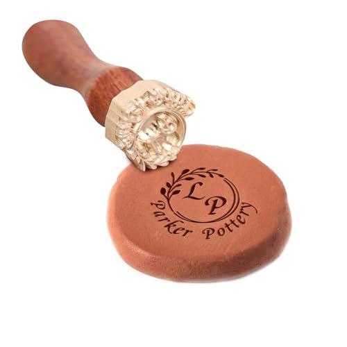 KAINSY Custom Pottery Stamp for Clay, Personalized...