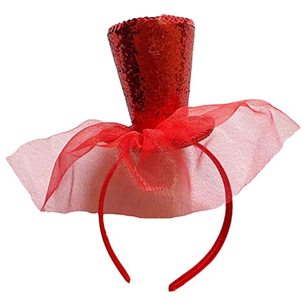 【並行輸入品】Zaldita Shiny Sequined Mini Top Hat Hair Lo...