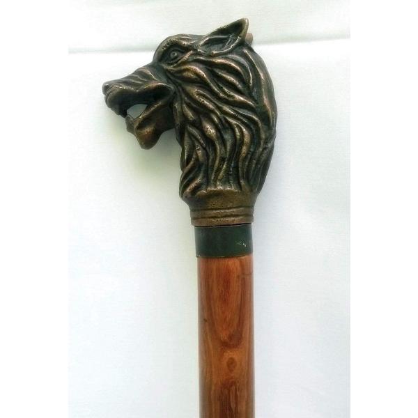 Vintage Style Walking Stick with Adjustable Height...