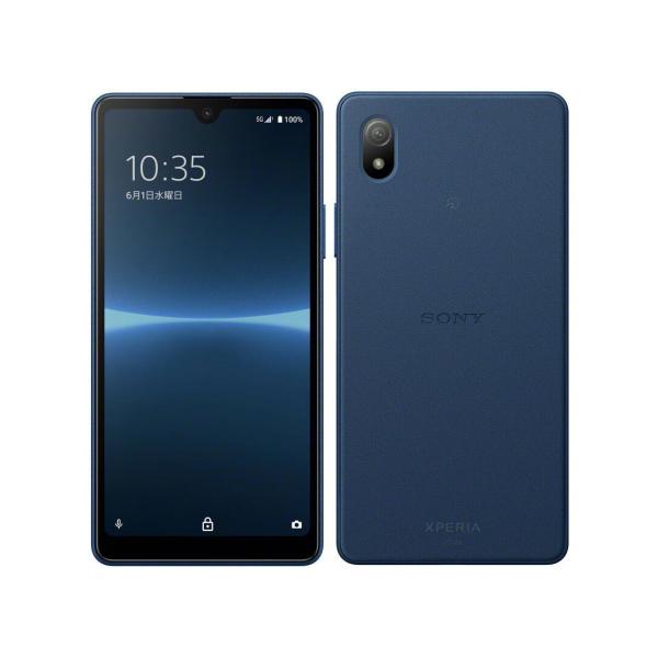 新品 未使用品 白ロムSIMフリー Xperia Ace III SOG08 Blue AU Sim...