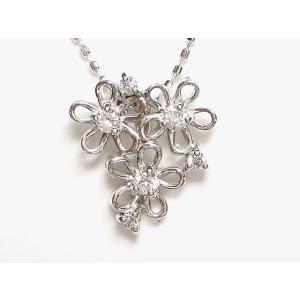 K18WG ピンクサファイア ダイヤモンド ペンダントネックレス 1.16ct D0  