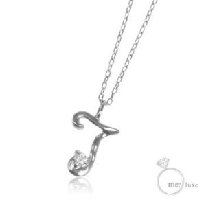 me.ダイヤ/ イニシャル ネックレス J｜alljewelry