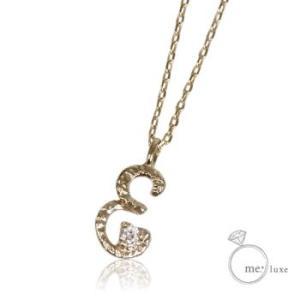 me.ダイヤ/ イニシャル ネックレス E｜alljewelry