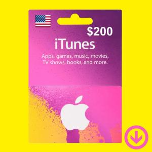 iTunes Gift Card $200 / アイチューンズ ギフトカード 200ドル