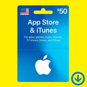 【コード通知】iTunes Gift Card $50 / アイチューンズ ギフトカード 50ドル【北米/アメリカ版】