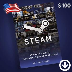 Steam Wallet Gift Card 100 USD 北米版 / Steam プリペイドカード $100ドル 北米アカウント｜allkeyshopjapan