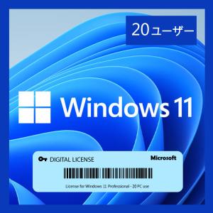 Windows 11 Professional プロダクトキー 20PC [ダウンロード版] | 永...