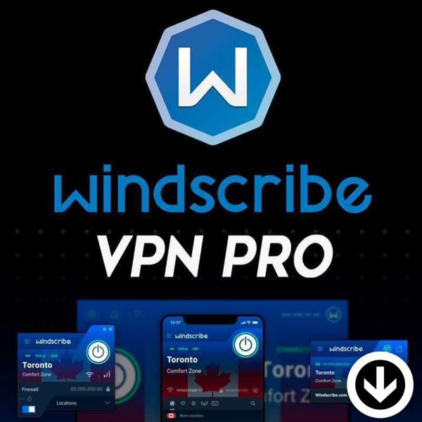 Windscribe VPN Pro (台数無制限版) 年間ライセンス【ダウンロード版】Window...