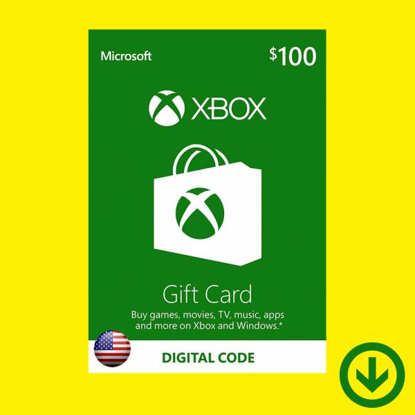 【コード通知】Xbox Live Gift Card $100 / Xbox プリペイドカード 10...