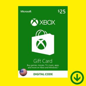 【コード通知】Xbox Live Gift Card $25 / Xbox プリペイドカード 25ドル【北米版】