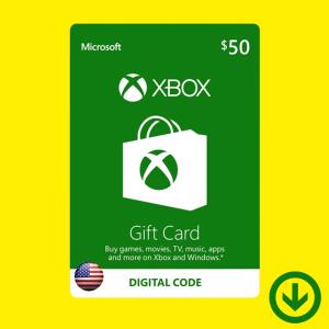 【コード通知】Xbox Live Gift Card $50 / Xbox プリペイドカード 50ドル【北米版】