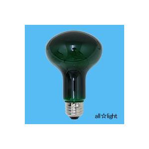 アサヒ　レフランプ　耐熱透明カラー（内面フロストタイプ）　６０Ｗ　Ｅ２６口金　グリーン（緑色）　R8...