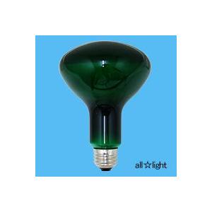 アサヒ　レフランプ　耐熱透明カラー（内面フロストタイプ）　１００Ｗ　Ｅ２６口金　グリーン（緑色）　R...