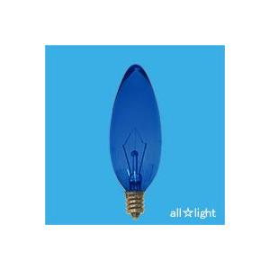 旭光電機工業 アサヒ シャンデリア電球 E17口金 クリヤー 40W