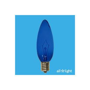 旭光電機工業 アサヒ 耐熱透明カラーシャンデリア球 E17口金 25W