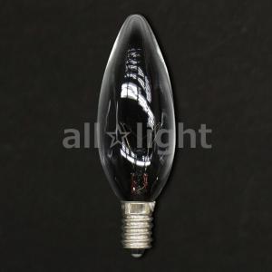 アサヒ　シャンデリア電球（海外口金）　Ｅ１４口金　クリヤー　４０Ｗ　C32 E14 100/110V-40W(C)｜alllight