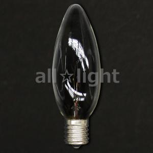旭光電機工業 アサヒ シャンデリア電球 E17口金 クリヤー 40W