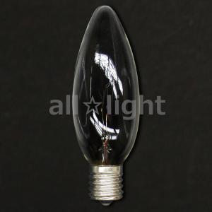 アサヒ　シャンデリア電球　Ｅ１７口金　クリヤー　６０Ｗ　C32 E17 100/110V-60W(C)｜alllight