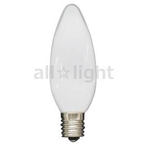 アサヒ　シャンデリア電球　Ｅ１７口金　ホワイト　６０Ｗ　C32 E17 100/110V-60W(S)｜alllight