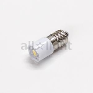 ★　表示灯用ＬＥＤランプ　ＬＥＤ電球　小パネル電球タイプ　ＡＣ／ＤＣ　１８Ｖ　Ｅ１０口金　電球色　18vC1UWE10x28｜alllight