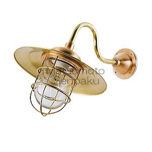 松本船舶　ポーチライトシリーズ 2S号アクアライト ゴールド(金色) ランプ付 耐振型白熱電球60W...